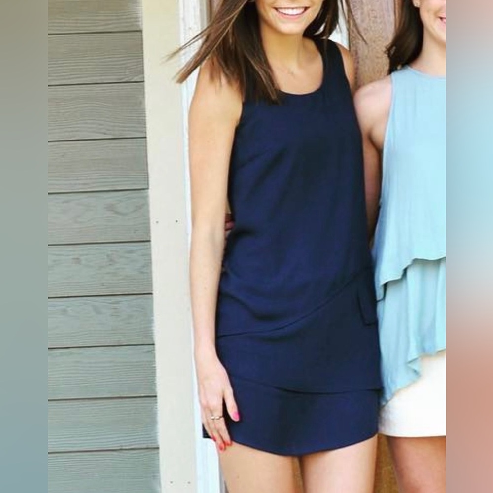BCBG Navy Shift Dress